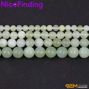 Collar verde cuarzo de 15" con cuentas de piedra natural de jade Hua Show para hacer joyas - Imagen 1 de 43