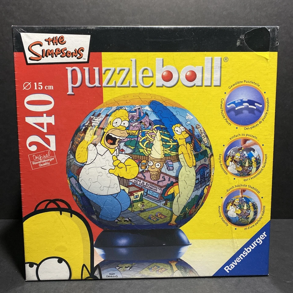 NUEVO (Raro) Simpsons 240 Piezas Rompecabezas Ravensburger Bola Globo SELLADO Foto 1 de 2