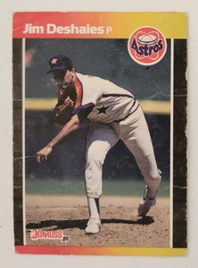 1989 Donruss Baseball Card #241 Jim Deshaies Houston Astros Low Grade