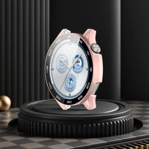 PC Tempered Glass Case Screen Protector for Huawei Watch GT5 46mm (Rose Gold) - Zdjęcie 1 z 8