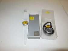 C6 John Deere Quartz Watch & Clip on Watch with stopwatch Nos Yellow