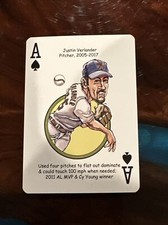 2007 Hero Decks Detroit Tigers Playing Card -Justin Verlander-