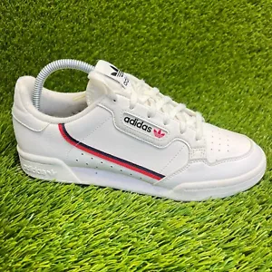 Adidas Continental 80 Boys Size 6.5Y White Navy Athletic Leather Shoes Sneakers - Picture 1 of 10