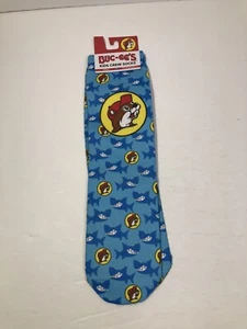 Buc-ee’s Kids Crew Socks Unisex - Bucky The Beaver, Sharks - Size 11-4 - Picture 1 of 3