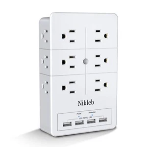Multi Plug Outlet Surge Protector 12 Electrical Outlets Extender with 4 USB ... - Picture 1 of 7