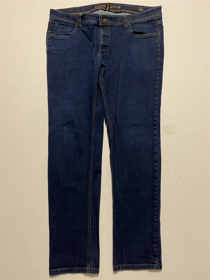 Pantalones de mezclilla Camel Active 42 x 34 Houston calce recto lavado oscuro flexibles Foto 1 de 4