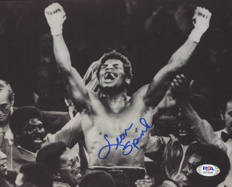 Leon Spinks Boxing Champion Signed 8x10 Photo PSA COA Muhammad Ali T - Image 1 of 1