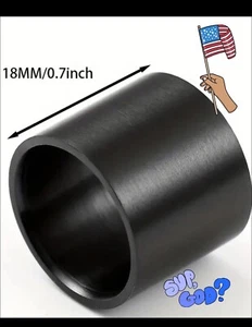 Ring Size 13 18mm Extra Wide Black Gun Metal Black ⬆️ Sizes Avail 🔥🔥 - Picture 1 of 11