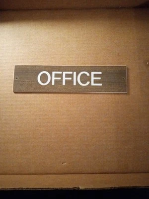 Letrero de puerta de oficina Foto 1 de 4