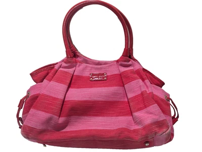 Bolso Shopper Kate Spade Rosa Rayas Colorblock Lona Foto 1 de 4