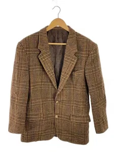 HARRIS TWEED / Tailored Jacket / Size 50 / Wool / Brown / Check - Picture 1 of 6