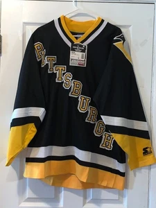 VINTAGE NHL PITTSBURGH PENGUINS LARGE STARTER NEU SNOOP DOGG STYLE TRIKOT - Bild 1 von 8
