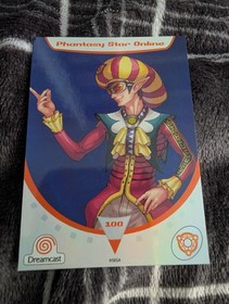 Phantasy Star Online Dr. Jean Carlo Montague Sega Dreamcast Trading Card #100