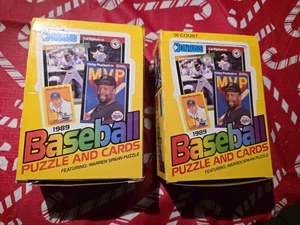 1989 Donruss Baseball Warren Spahn Puzzle & Cards 36 Count 2 Wax Boxs - Picture 1 of 7