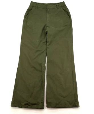 Gap Women’s Army Green Chino Wide Leg Pants 28x28 - Image 1 of 4