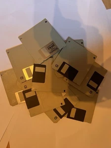 10 Disketten 3,5" HD – 1,44 MB – steingrau – formatiert & getestet – alle OK - Bild 1 von 9