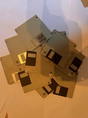 10 Disketten 3,5" HD – 1,44 MB – steingrau – formatiert & getestet – alle OK - Bild 1 von 4