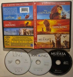 The Lion King: 3-Movie Collection [DVD] Lion Kings all Animated Movies Mufasa - Picture 1 of 4