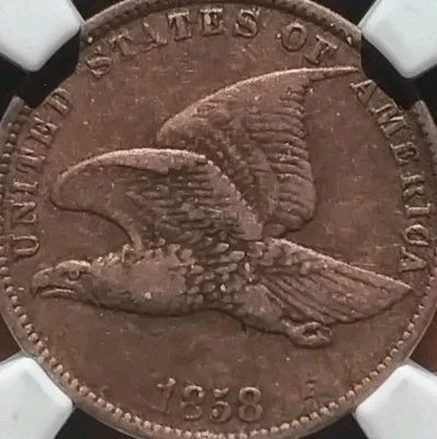 1858 Flying Eagle Cent NGC VF35 Small Letters #3735 - Image 1 of 4