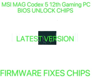 MSI MAG Codex 5 12th Gaming PC, NO PASSWORD FIRMWARE BIOS CHIP LATEST VERSION - Afbeelding 1 van 1