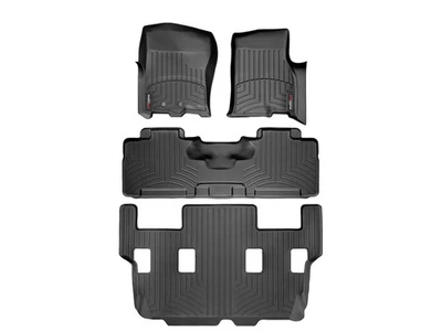 WeatherTech FloorLiner for 2011-2017 Lincoln Navigator - Full Set, Black - Image 1 of 4