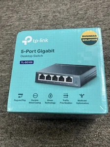 TP-Link TL-SG105 | 5 Port Gigabit Ethernet Switch, Plug & Play - New/ Sealed - Picture 1 of 3