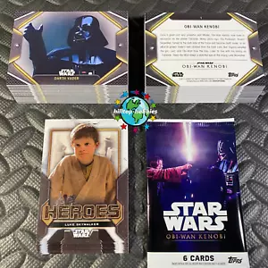 2023 STAR WARS OBI-WAN KENOBI SEASON 1 100-CARD BASE+10-CARD HEROES SET+WRAPPER! - Picture 1 of 1