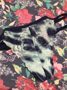Victoria Secret PINKER TANGA MIT TRÄGERN UND SPITZE, geblümt, Größe XS - Bild 1 von 6