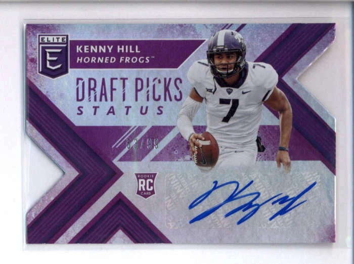 KENNY HILL 2018 PANINI ELITE DRAFT PICKS STATUS ROOKIE AUTO #53/99 AH8092 - Image 1 of 1