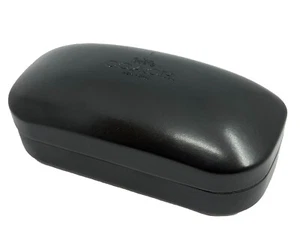 NWD Coach Black Hard Clamshell SUNGLASSES Case With Microfiber Cleaning Cloth - Picture 1 of 8