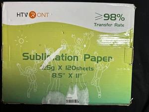 HTVRONT Sublimationspapier 120 Stck., 125 g, 8,5""x11,00"" - versiegelt - Bild 1 von 4
