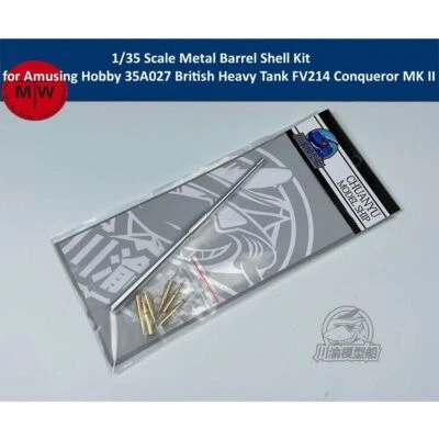 1/35 Metal Barrel for Amusing Hobby 35A027 British FV214 Conqueror MK II Tank - Image 1 of 4