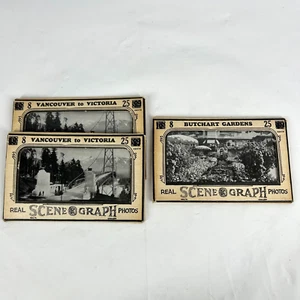 Real Scene O Graph Vancouver to Victoria Butchart Gardens Canada Postcard Lot - Picture 1 of 8