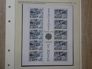 MONACO Bloc Feuille Sheet Neuf Unused MNH ** Yt BF52 (1768 1769) Inmarsat 1991  - Picture 1 of 2