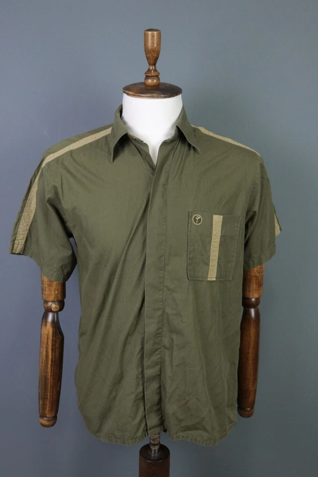 Santa Cruz Ca.USA Green Short Sleeve Button Down Shirt Size L - Image 1 of 4