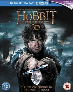 The Hobbit: The Battle of the Five Armies Blu-ray 3D + Blu-ray Lenticular NEW - Picture 1 of 4