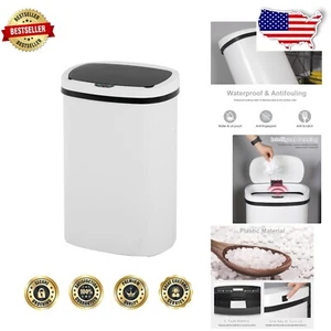 High-Capacity Touchless Trash Can with Quiet Close - Ideal for Home & Office - Picture 1 of 9