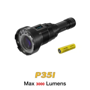 NiteCore P35i 3000 Lumens 1804 Yard USB-C Rechargeable LEP Flashlight Torch - Picture 1 of 12