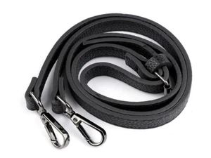 Taschenhenkel schwarz mit Karabinern dark verstellbar Tragegriff Henkel 120cm - Bild 1 von 3