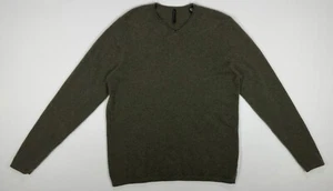 ISDA & Co 100% Cashmere Dark Green Long Sleeve V-neck Pullover Medium - Picture 1 of 13