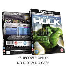 The Incredible Hulk 4K Ultra Bluray Slipcover Only Custom Handmade (NO DISC)