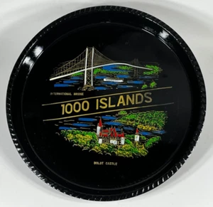 Vintage Thousand Islands Souvenir Metal Bar Tray Boldt Castle Bridge NY Japan - Picture 1 of 12