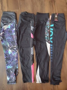 Victoria Secret Sport Pink Black Leggings Lot of 4 Size M Womens Workout - Picture 1 of 10