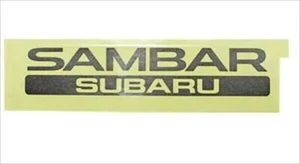 Subaru Genuine Sambar Black Rear Emblem Seal Name Decal Sticker OEM JDM NEW - Picture 1 of 5