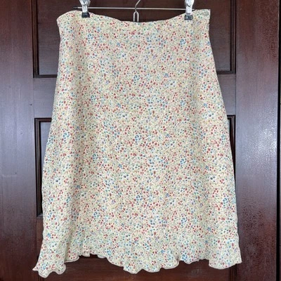 Falda De Colección Elementos Modernos Para Mujer XL Casa de Campo Floral Volantes Parte Inferior Boho Oficina Foto 1 de 4