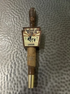 Rodeo Cold Lager USA Marke Bier Zapfhahn Holzgriff 11,75" - Bild 1 von 6