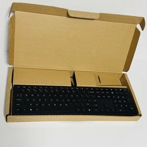 HP Keyboard TPC-C003K Wired Black Opened Never Used - Picture 1 of 4