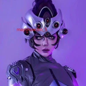 Overwatch OW 2 Widowmaker Mechanical Movable Helmet Light-up Resin Mask COS Prop - Picture 1 of 14