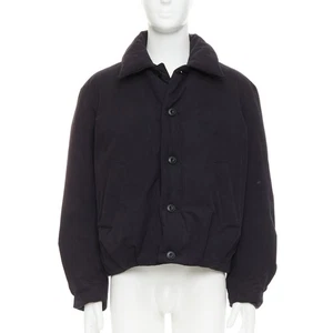 COOR Korea Minimal Cara black cotton blend duck down feather puffer jacket M - Picture 1 of 9