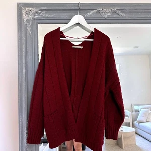 Chiaramente Wool Blend Made in Italy Knit Cardigan Sweater Cozy Oversized Large - Picture 1 of 7